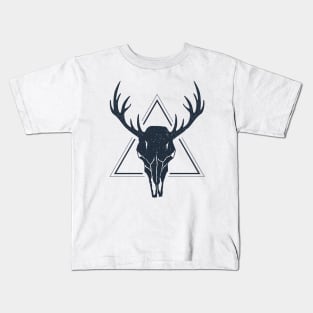 Skull Of A Deer. Geometric Style Kids T-Shirt